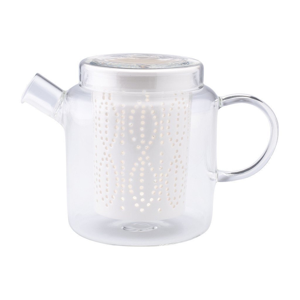 Ấm trà cao cấp Weave 1L Glass Teapot with Porcelain Infuser (Clear) - Loveramics