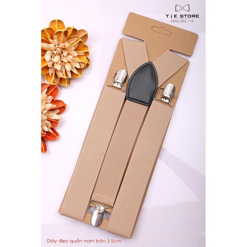Dây đeo quần nam chữ Y 3.5cm khóa kẹp - dây yếm quần nam cao cấp nhiều mẫu