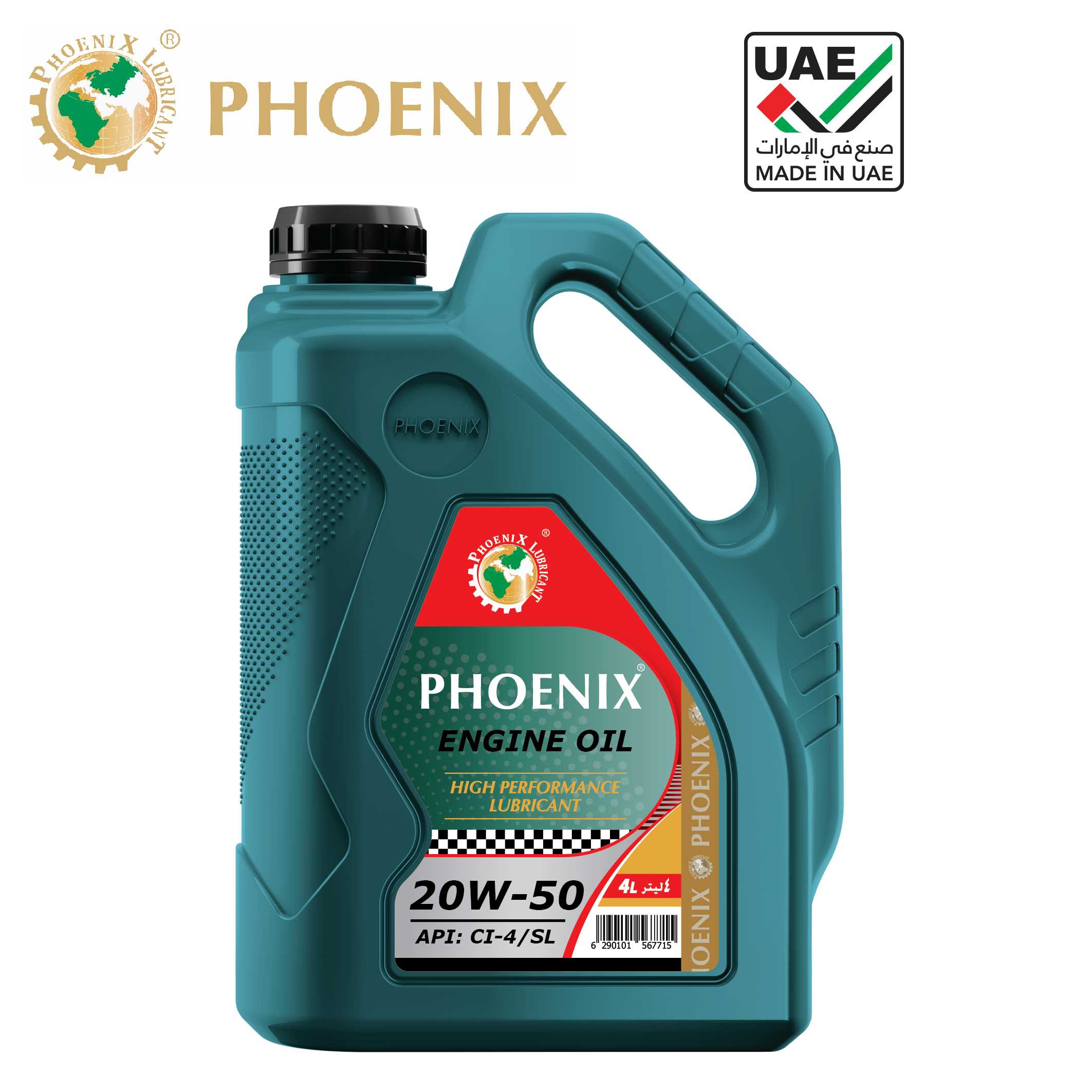 Dầu nhờn động cơ Phoenix 20W50 CI-4/SL 4L (Made in UAE)