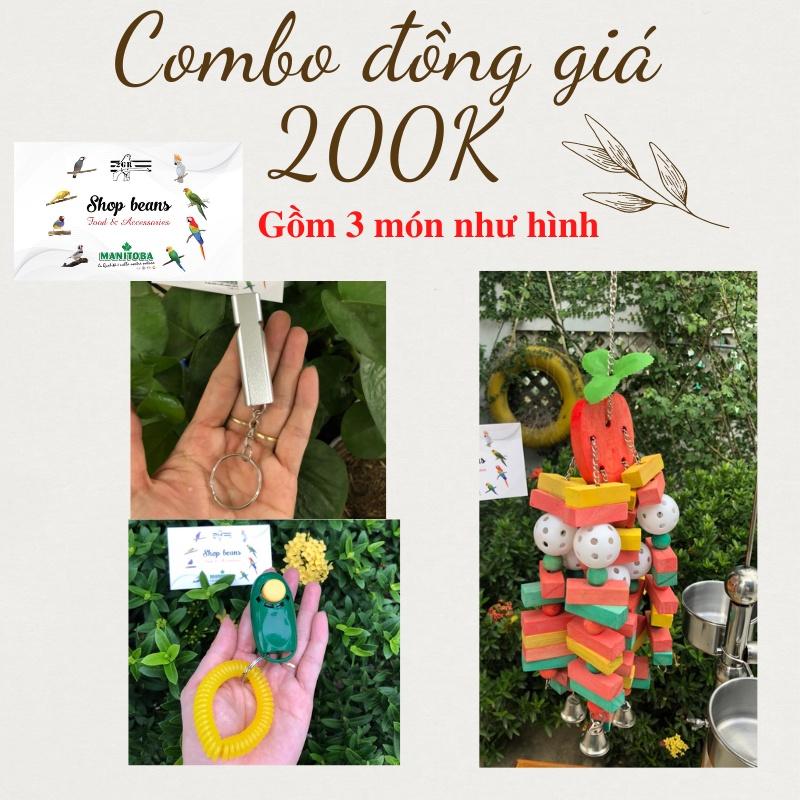 Combo đồng giá 200k đồ chơi cho vẹt