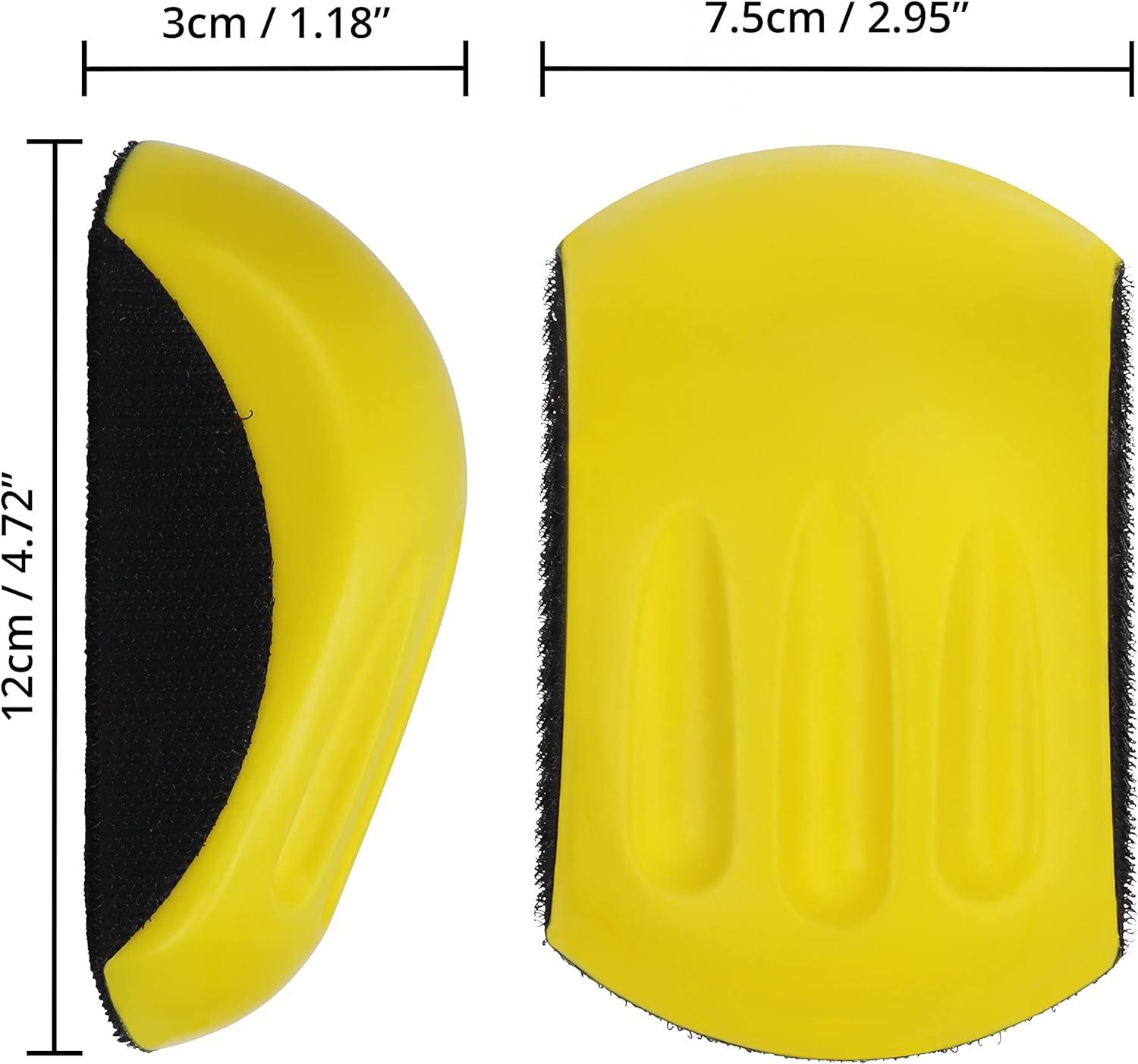 2 khối chà nhám móc và vòng - Giá đỡ đĩa chà nhám/đánh bóng - Khối chà nhám cho thân xe, DIY, Thủ công mỹ nghệ, Phục hồi nội thất gỗ, Chế biến gỗ