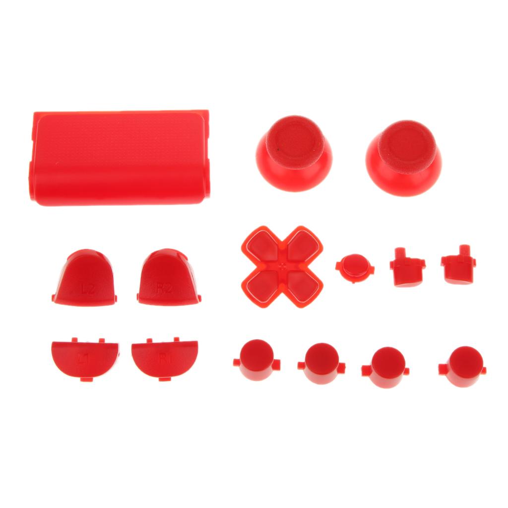 3x Repair Part Full Buttons Mod Kit for Sony PS4 Gamepad White+ Black