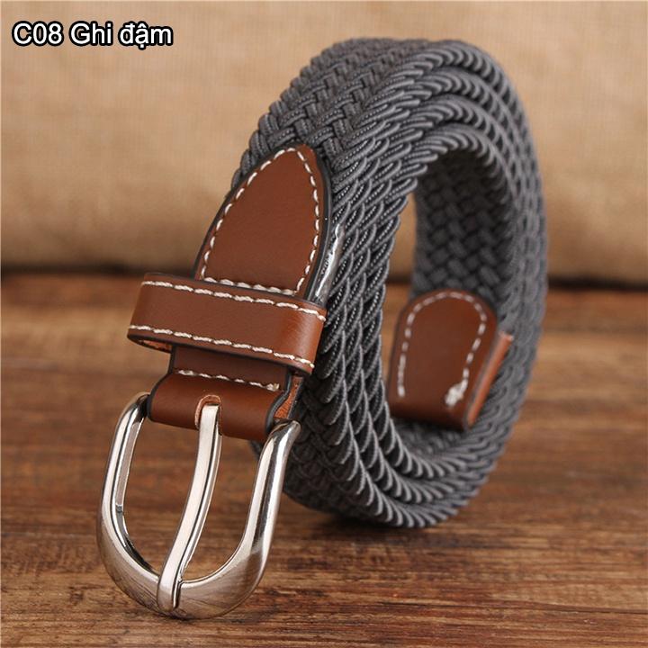 Thắt lưng vải dù co giãn bản nhỏ 2.5cm KC24 88k