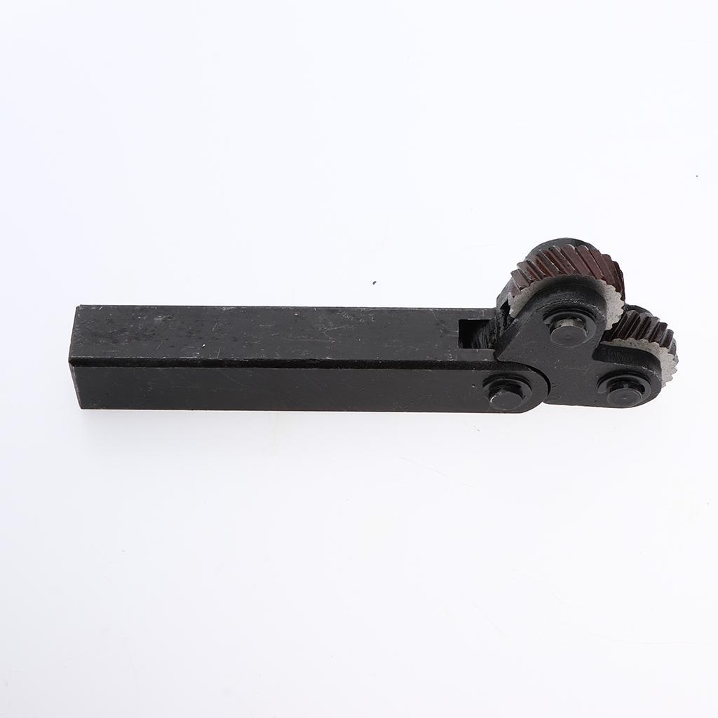 2 Pieces Knurling Knurler Tool Holder Diagonal Linear Knurl Tool Lathe