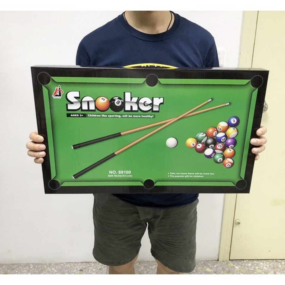 Bàn bida mini, bàn billiards snooker mini nhiều kích cỡ EASYTOYS đồ chơi giải trí dành cho bé