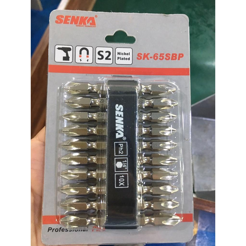 10 Mũi bắt vít bake thẳng, mũi bắt vít có nam châm 65mm PH2 ++ S2 Taiwan