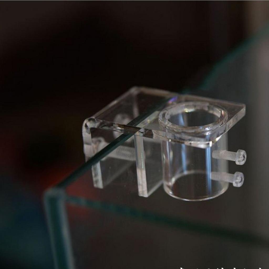 4Pcs Acrylic Aquarium Hose Tube Fixing Clip Holder Clamp For Pipe New