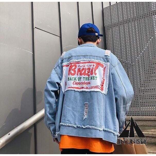 Áo khoác jean unisex nam nữ Áo Chất Store thiết kế cá tính áo khoác bò phong cách ulzzang chống nắng 5.0 AK05