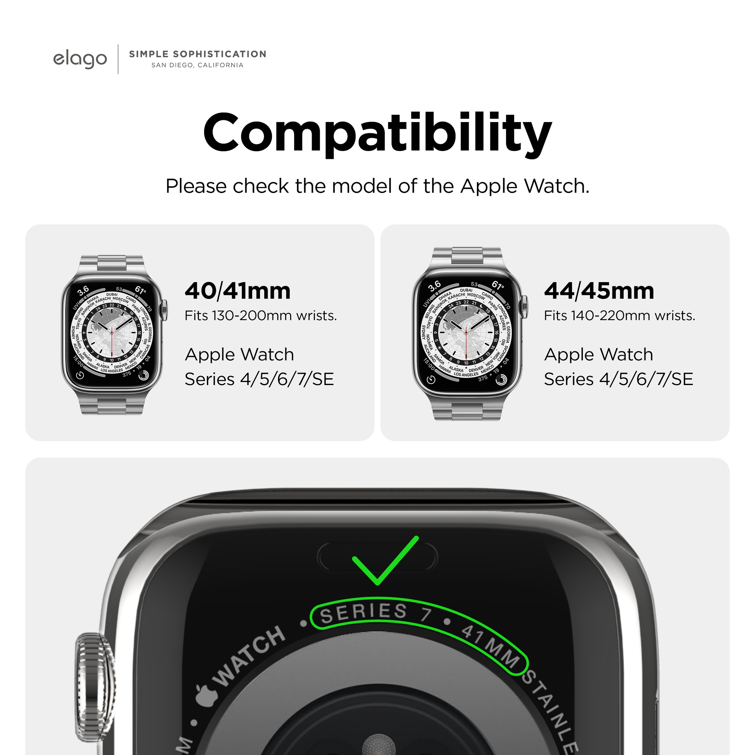Dây đeo Elago cho Apple Watch Metal Band - Hàng chính hãng