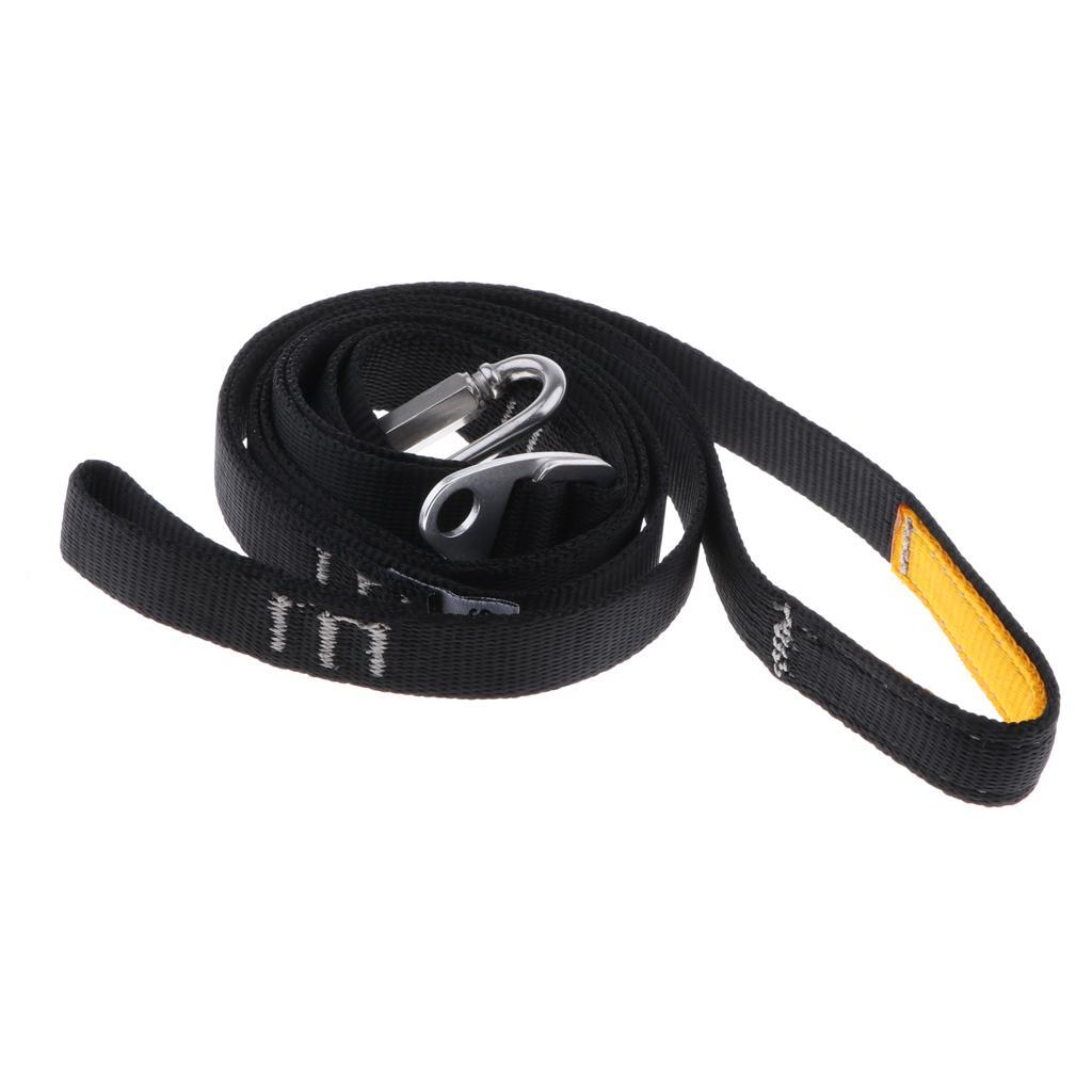 High-strength polyester ascender loop webbing strap for foot loop