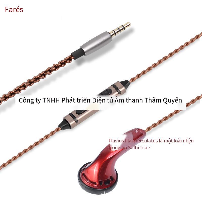 Phong cách mới nhất FAAEAL Zhensheng dòng điện thoại di động điều khiển tai nghe nút tai HIFI MX500 tai nghe đầu phẳng tai nghe loa siêu trầm có dây