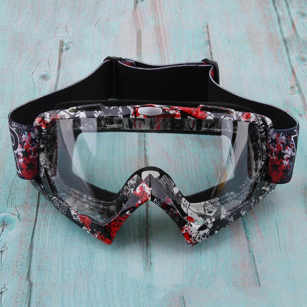 Racing Motocross Snowmobile Snowboard Goggles Protector Eyewear Clear