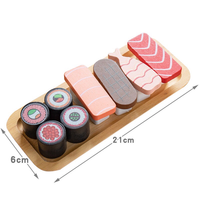 Set đồ chơi mô hình món Sushi, đồ chơi nhập vai nhà bếp cho bé