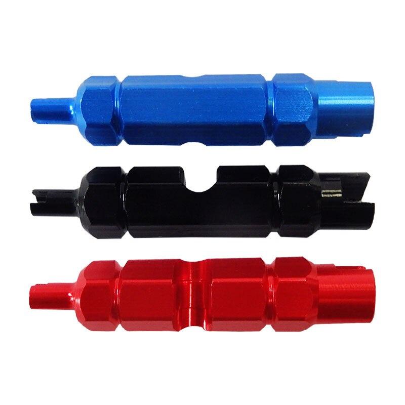Bicycle Nozzle Valve Core Tool Bike Tire Repair Kits Double Head Wrench Multifunctional Portable Disassembly Spanner