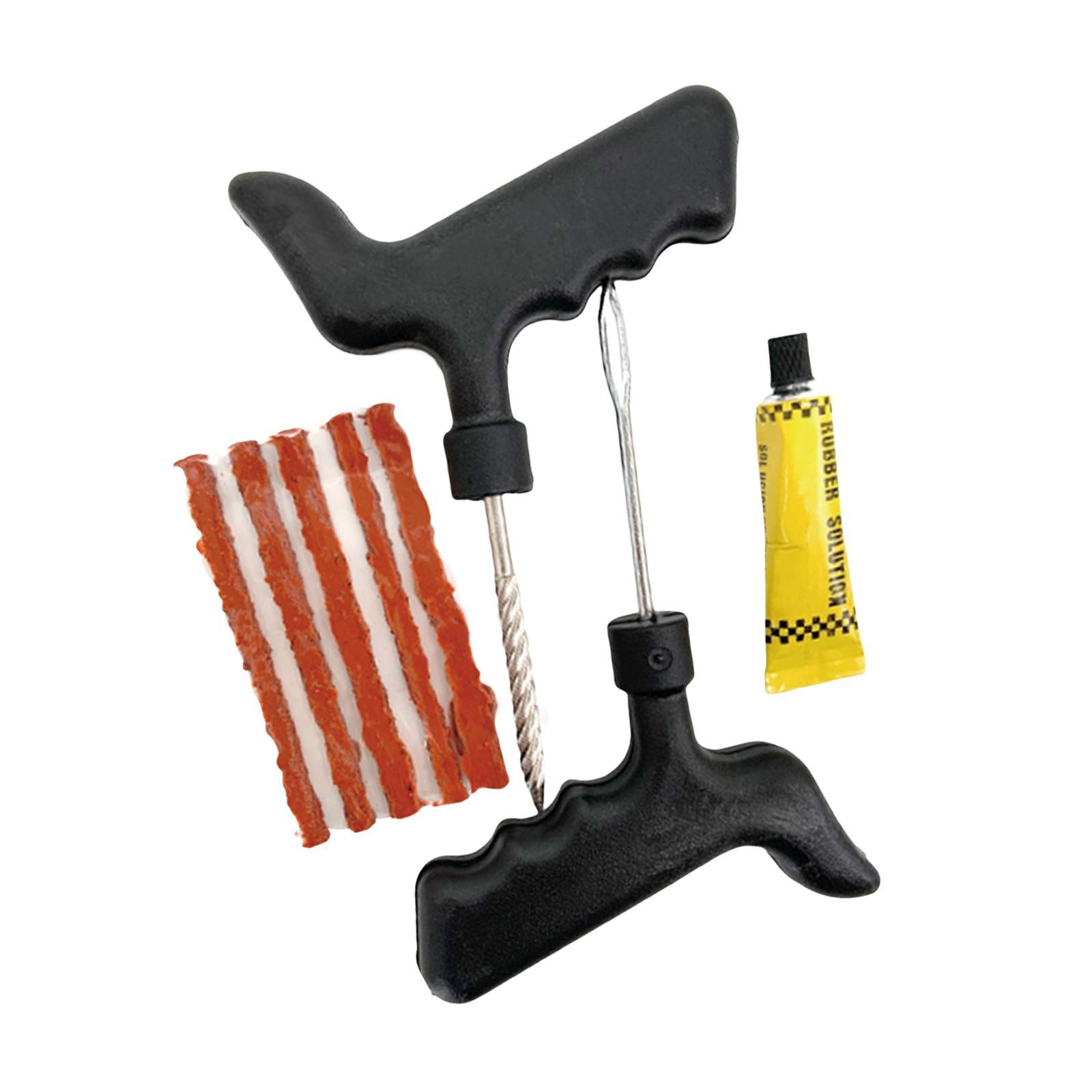 8x T Handle Tire Repair  Heavy Duty Tire Plug Kit for Car Tractor