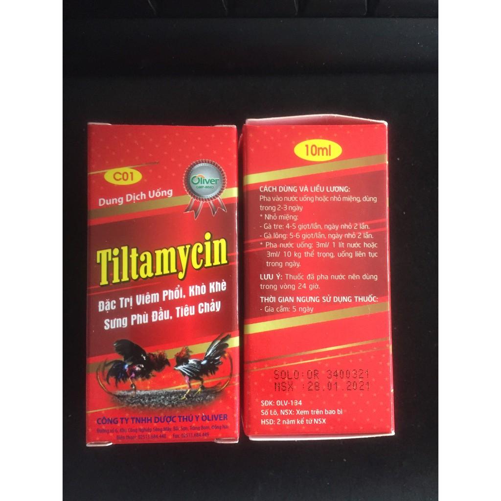 TILTAMYCIN dùng cho viêm phổi trên Gà 10ML