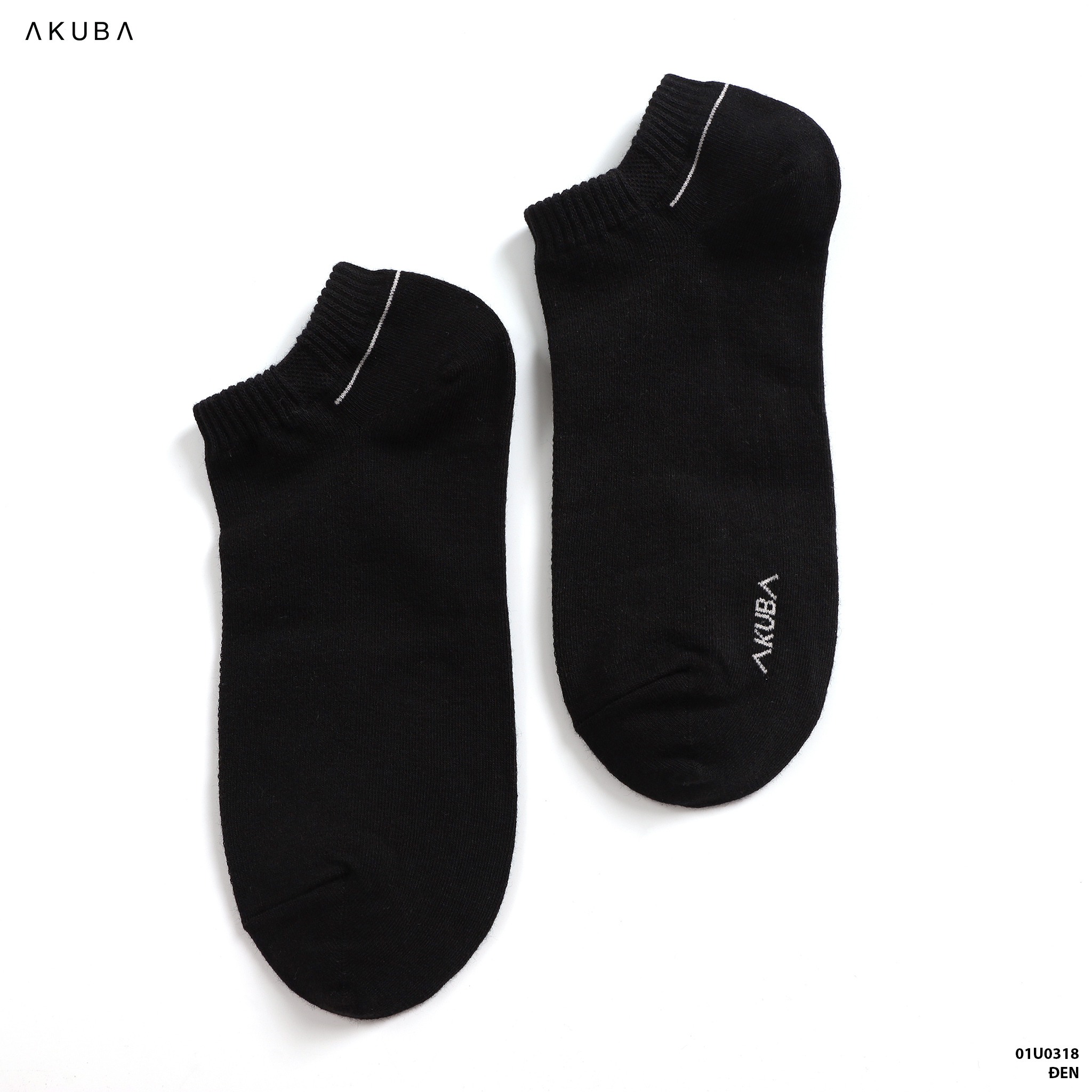 Vớ cao cổ thấp thương hiệu Akuba chất cotton mềm mại thoáng mát kháng khuẩn, chống mùi hôi 01U0318