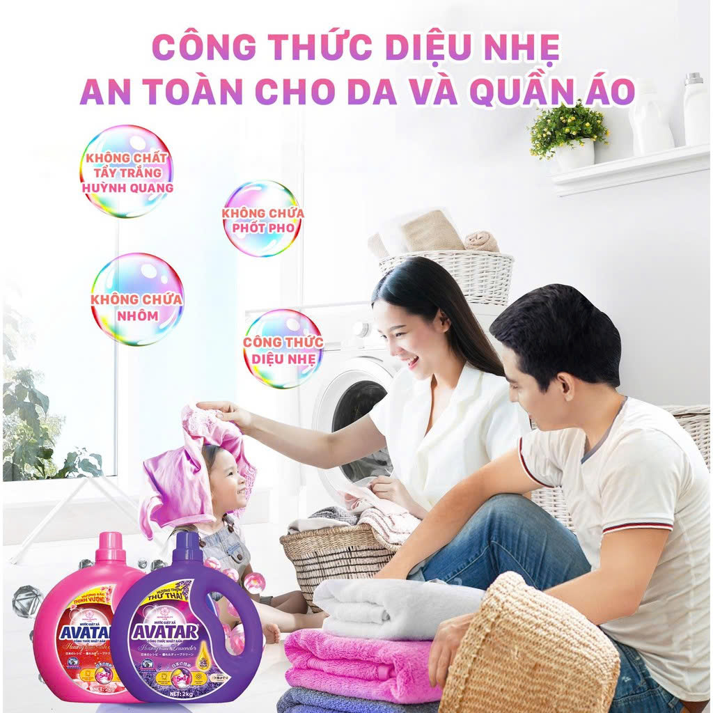 Combo 2 Nước Giặt Xả Hương Nước Hoa Avatar ( 02 Mùi Hương )