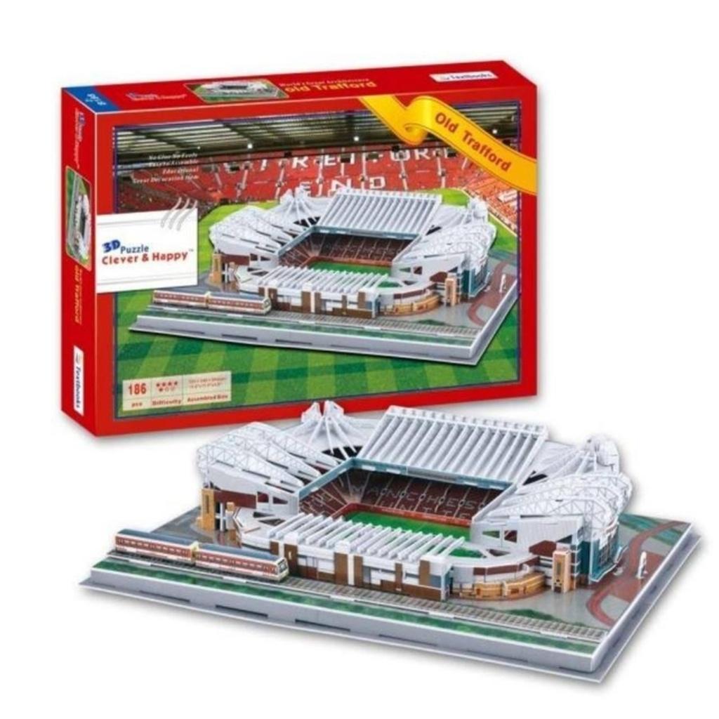Mô hình sân vận động bóng đá SVĐ Old Trafford MU đồ chơi lắp ghép sân vận động lego mô hình Man United giấy 3D độc đáo