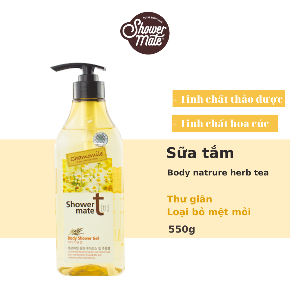 Sữa Tắm Showermate Body Natrure Herb Tea (Hoa Cúc) 550ml