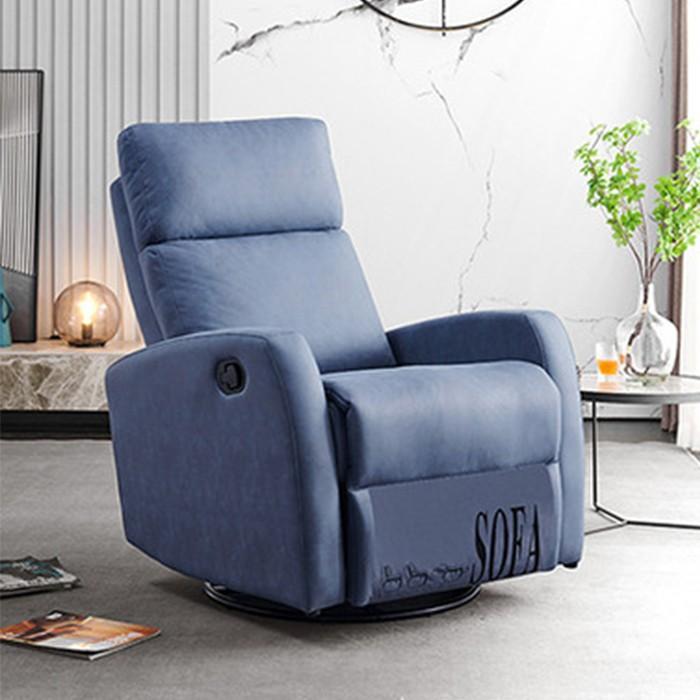 Ghế sofa thư giãn đọc sách xoay 360 độ bập bệnh da PU cao cấp, Ghế ngủ sofa đơn lười