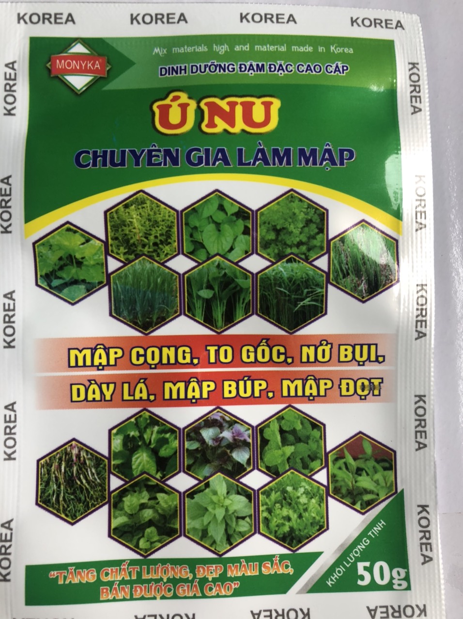 10 GÓI PHÂN BÓN Ú NU NP 18- 47 -0 LỚN , MẬP NỤ , MẬP THÂN, MẬP MẦM , TO GỐC