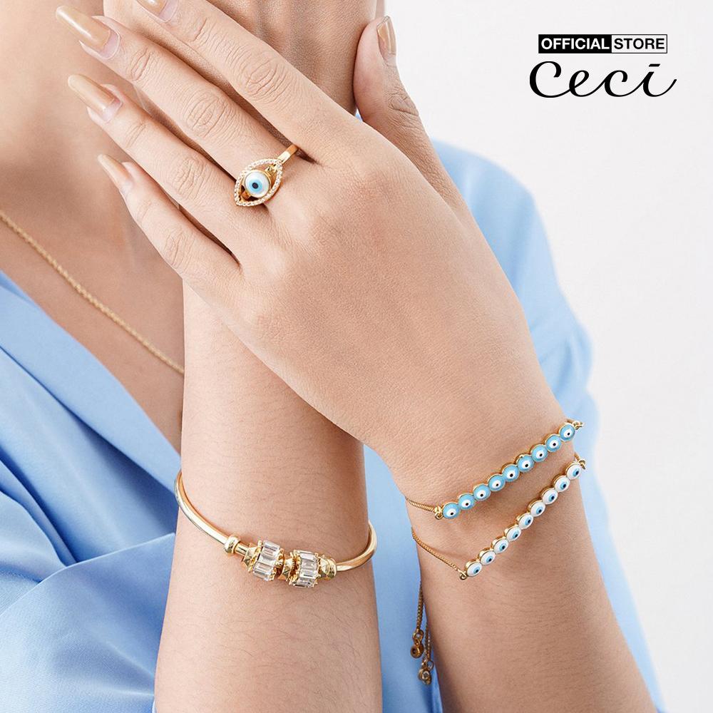 CECI - Vòng đeo tay nữ dây mảnh phối thiết kế độc đáo CC3-01000078-06