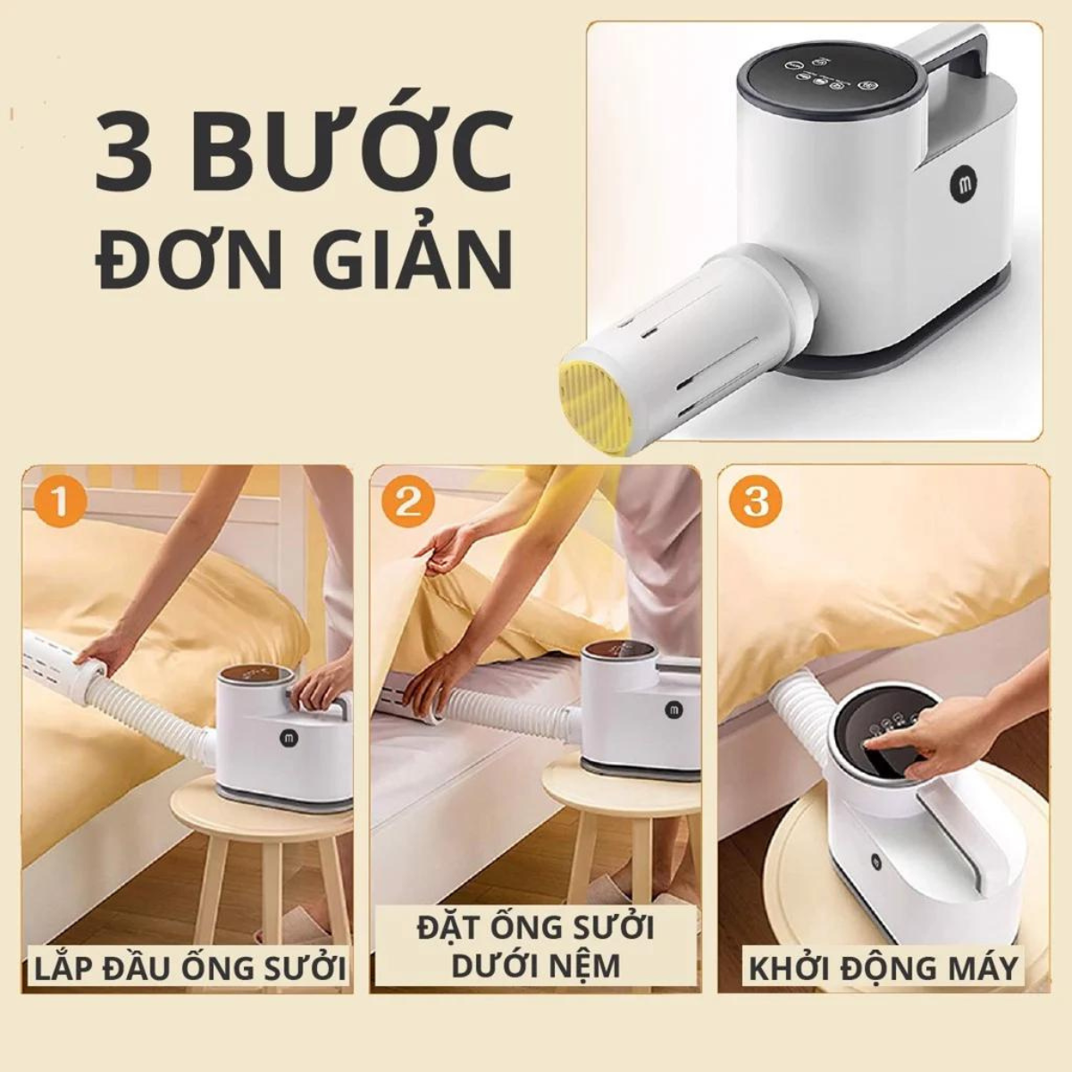 Máy Sấy UV Diệt Khuẩn Quần Áo, Chăn Nệm, Giày Mishio MK308