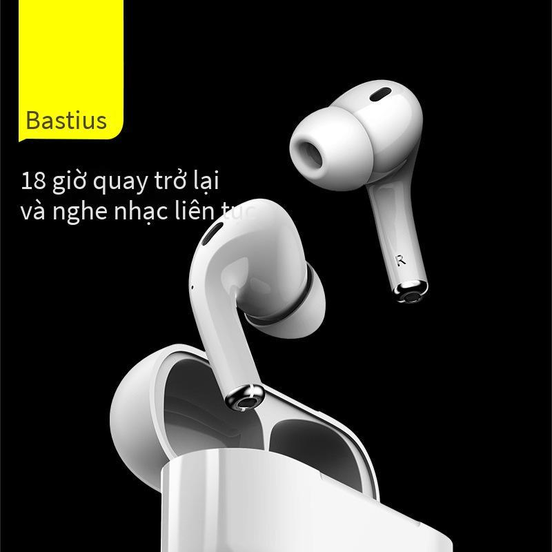Giá thấp nhất Tai nghe Bluetooth không dây thực sự Baseus/Base TWS W3 Tai nghe kép chuyển đổi một tai Tai nghe khử tiếng ồn Kiểm soát âm thanh chống nước