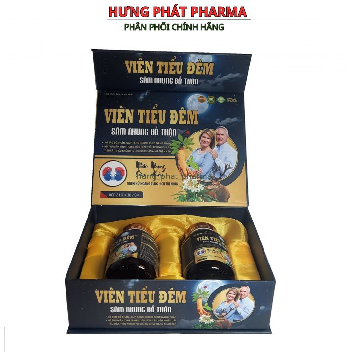 Viên tiểu đêm sâm nhung bổ thận tang cường sinh lý – Hộp 2 lọ x 30 viên