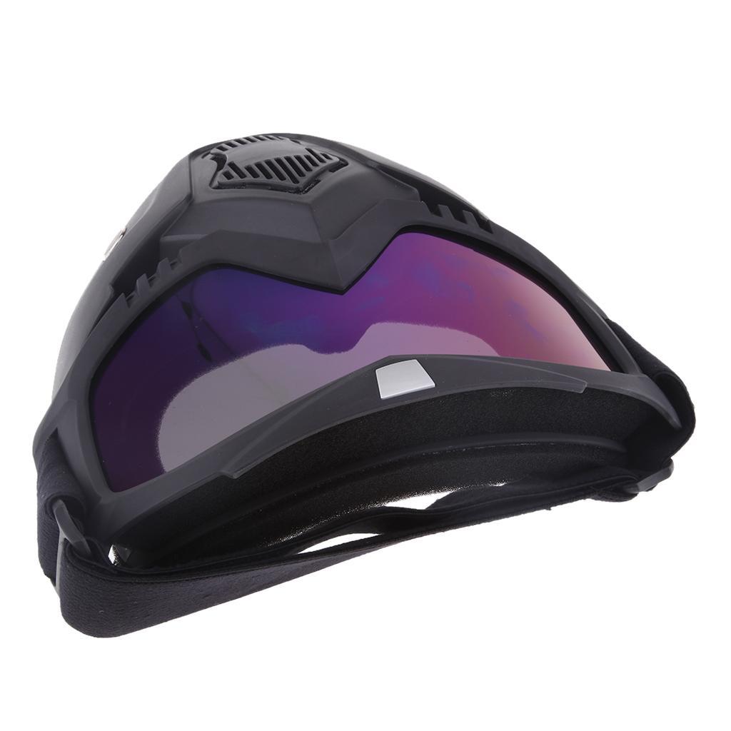 Motorcycle  Riding Detachable Modular Face  Goggles Eyewear