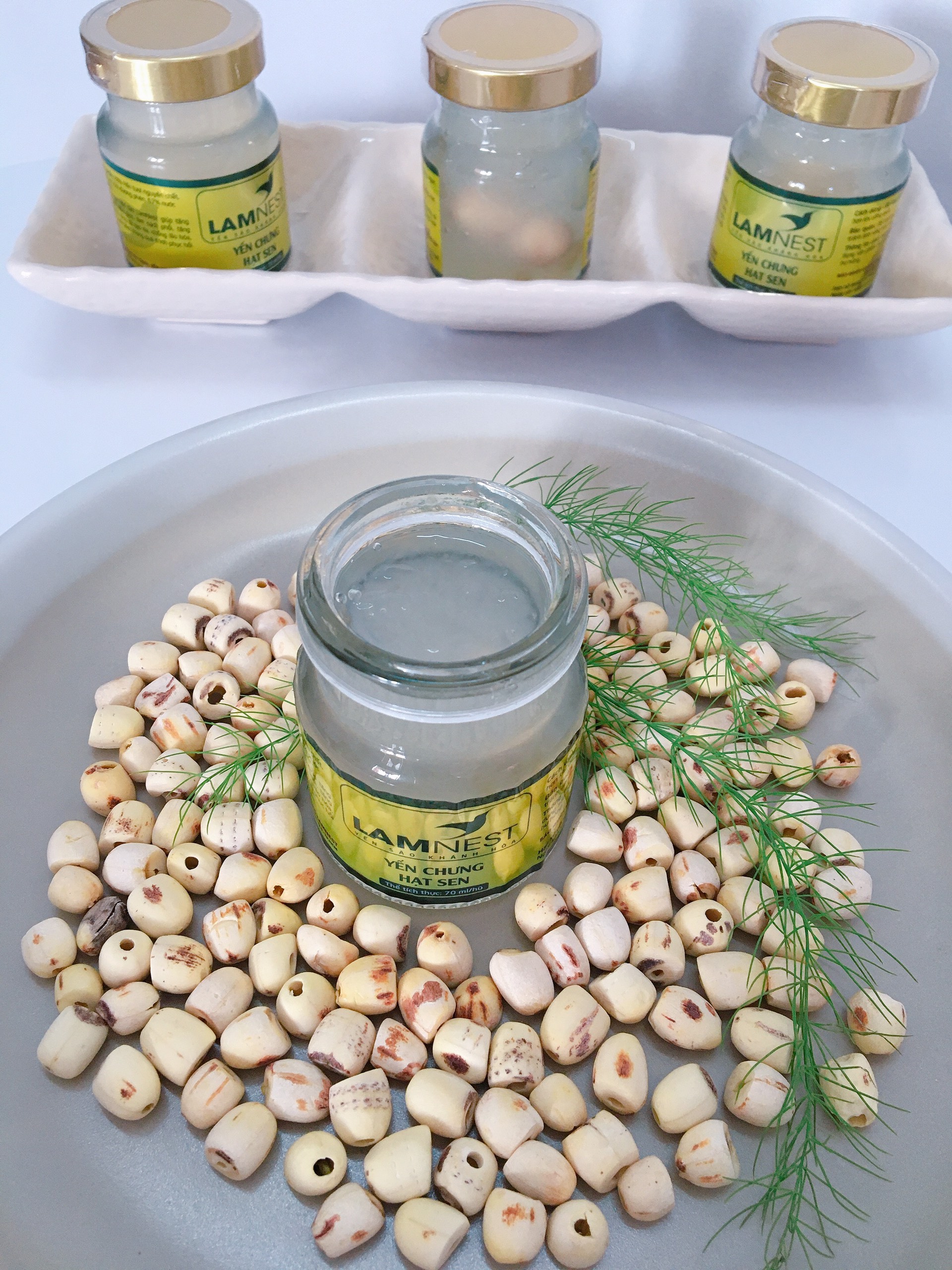 Combo 3 hủ yến chưng hạt sen - Lamnest