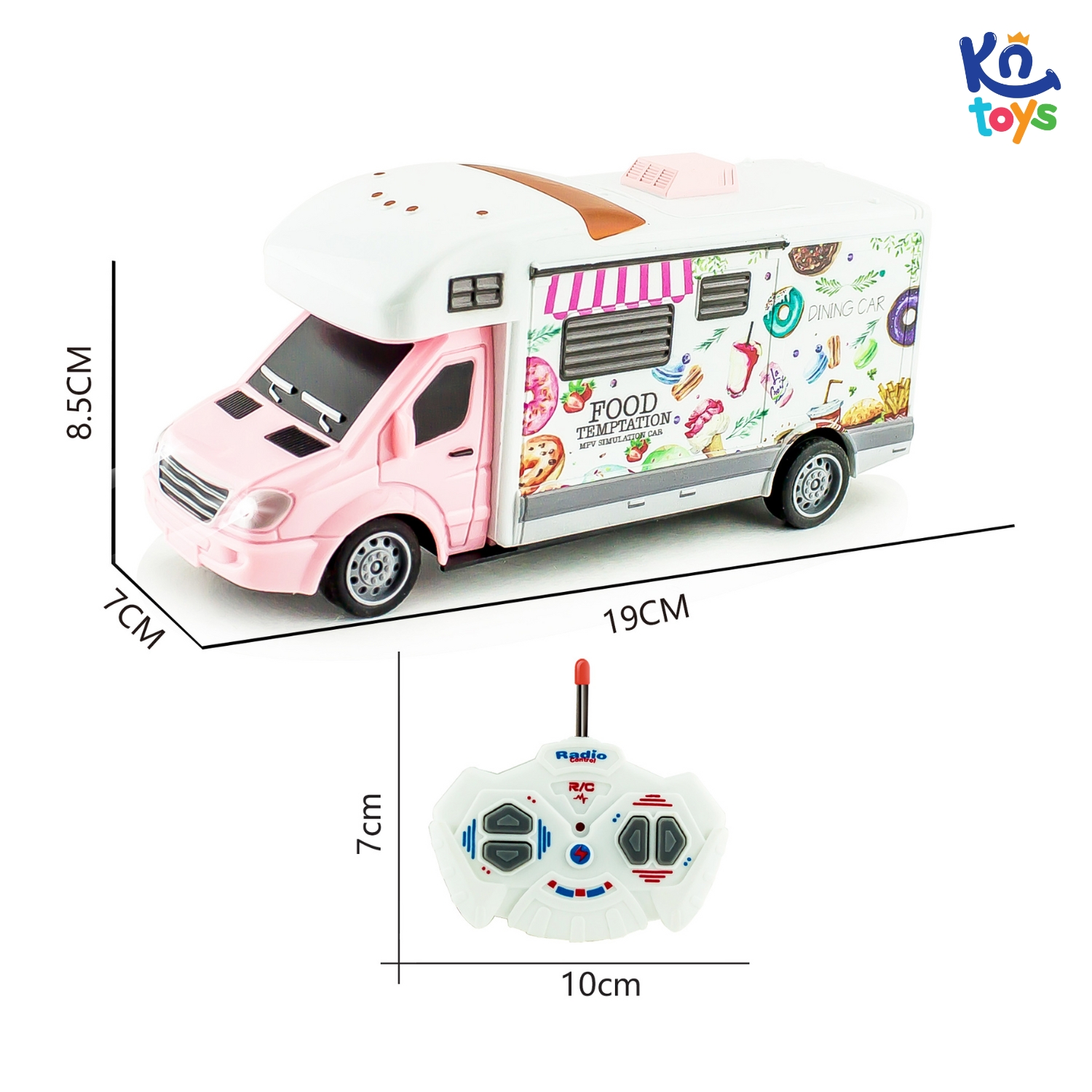 Đồ Chơi Điều Khiển Tỷ Lệ 1:32 SINO QH201-4 – Xe Bán Đồ Ăn Nhanh KN TOYS