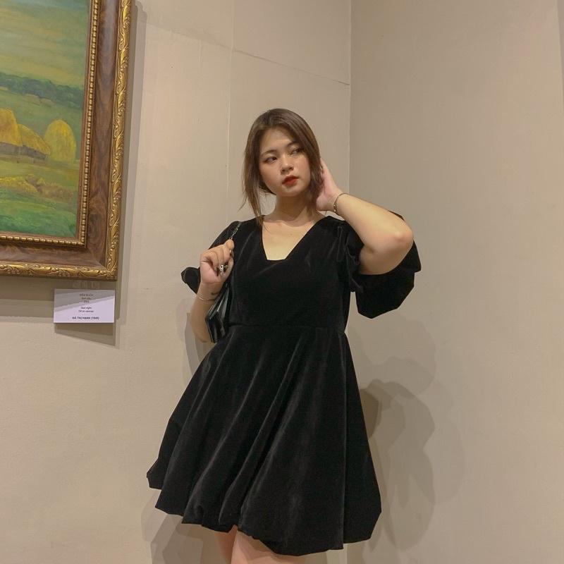 Đầm nhung bí reine bigsize