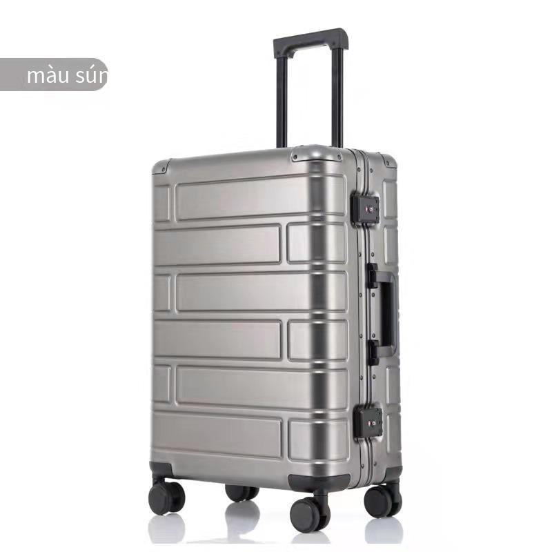Khuyến mại mới hoàn toàn bằng hợp kim nhôm vali kinh doanh vali nam sinh viên mật khẩu hộp nữ xe đẩy trường hợp bánh xe nội trú trường hợp