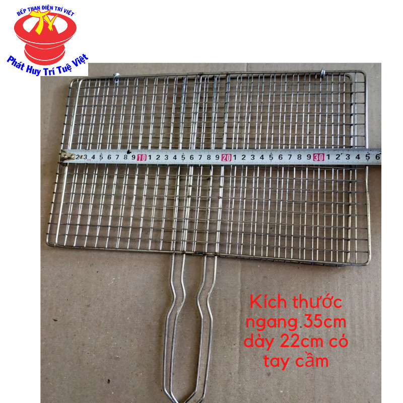 Vĩ nướng vuông loại kẹp Trí Việt  inox cao cấp không rỉ đủ kích thước