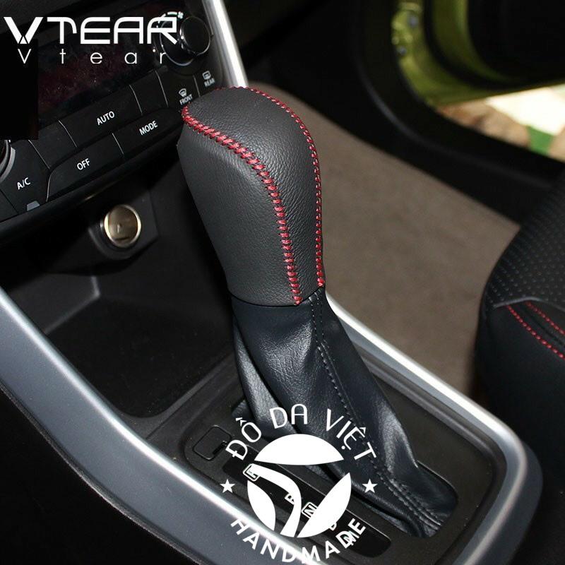 Bao da bọc cần số, tay phanh xe Toyota Raize, AVANZA, VELOZ 2021, 2022 da bò thật bảo hành 2 năm