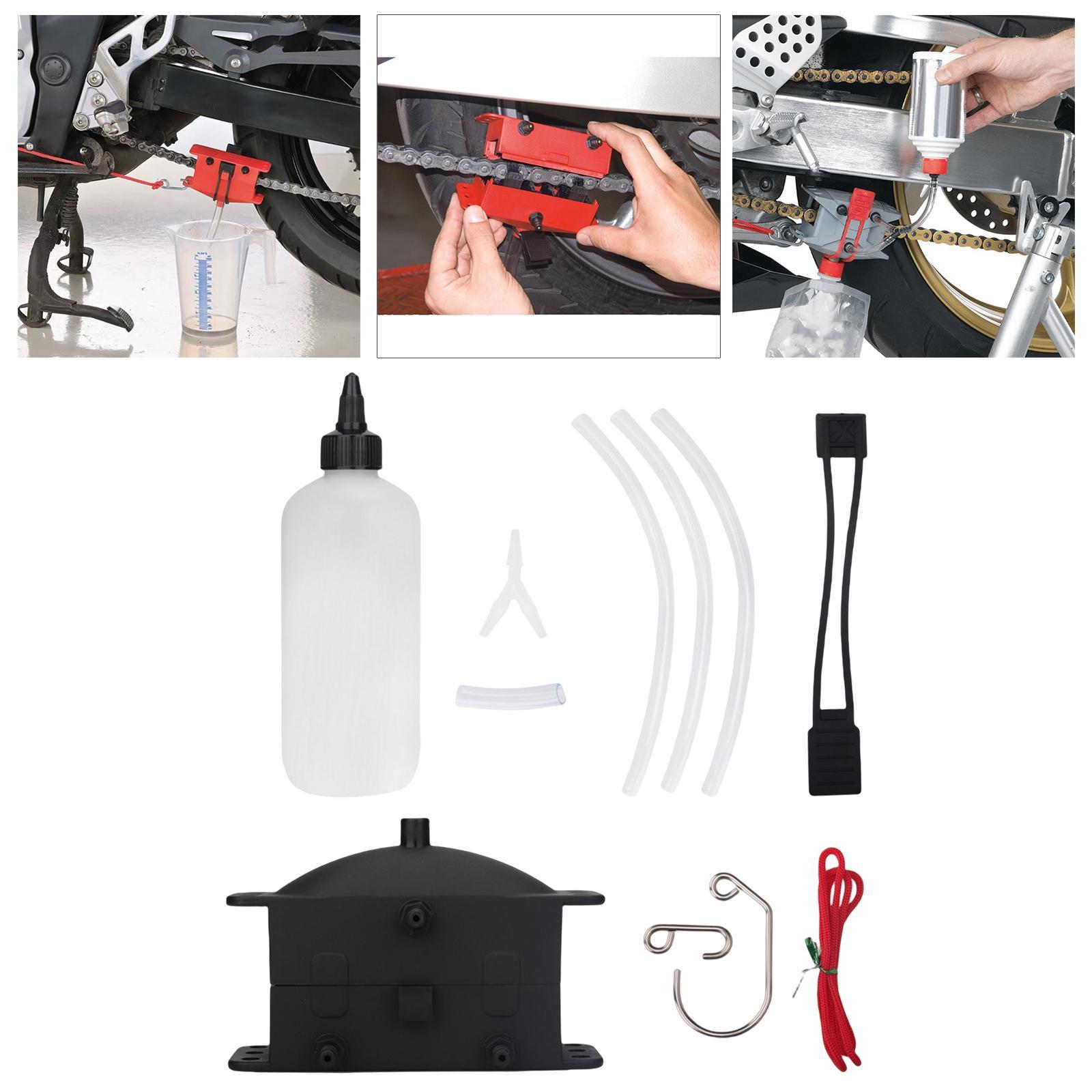 Motorcycle Chain Cleaning Tools Set, Lube Device for Bicycle Mountain BMX Bike for Kawasaki Z1000SX