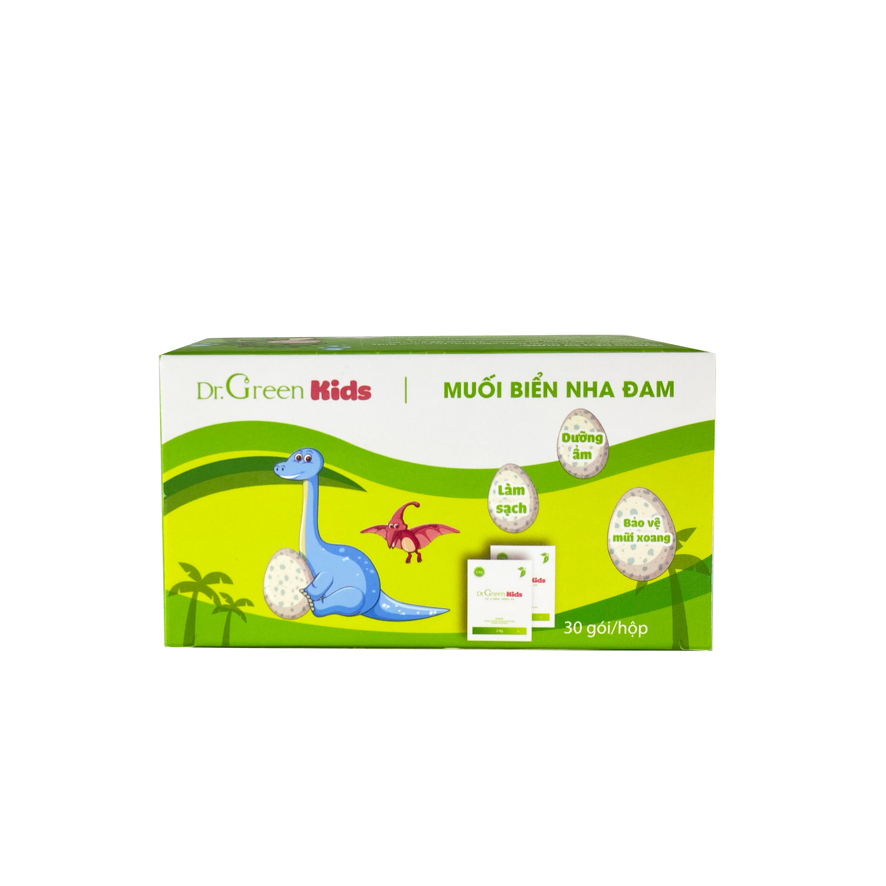 Muối rửa mũi Dr.Green Kids, cho trẻ từ 1 tuổi, thành phần lành tính 100%