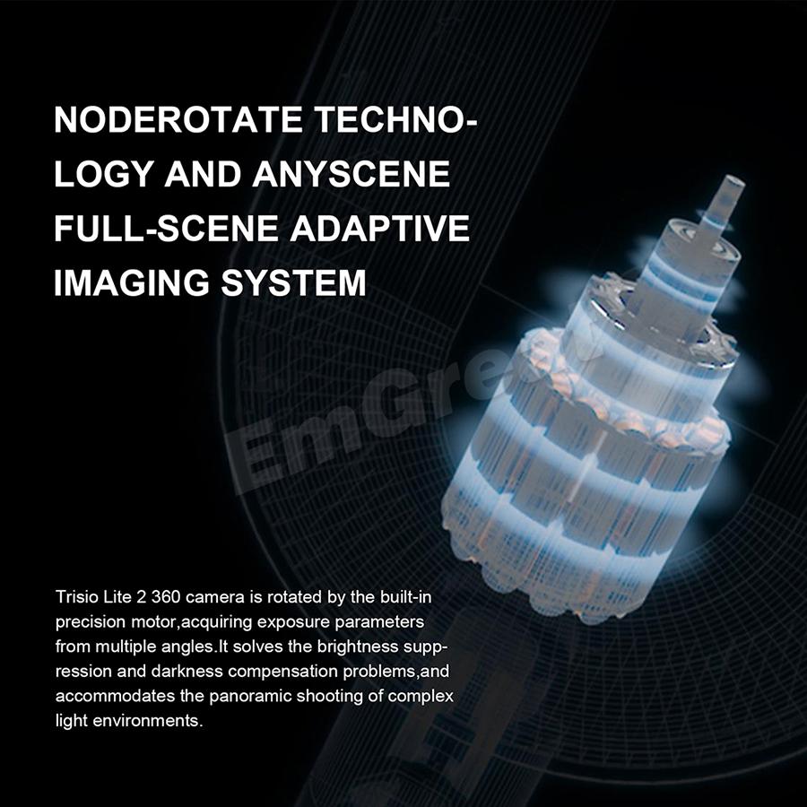 Máy ảnh Trisio Lite 2 VR Máy ảnh du lịch ảo 8K Máy ảnh NodeRotate 360° Toàn cảnh 32MP Thuật toán kết xuất HDR thông minh Dung lượng lưu trữ 8G
