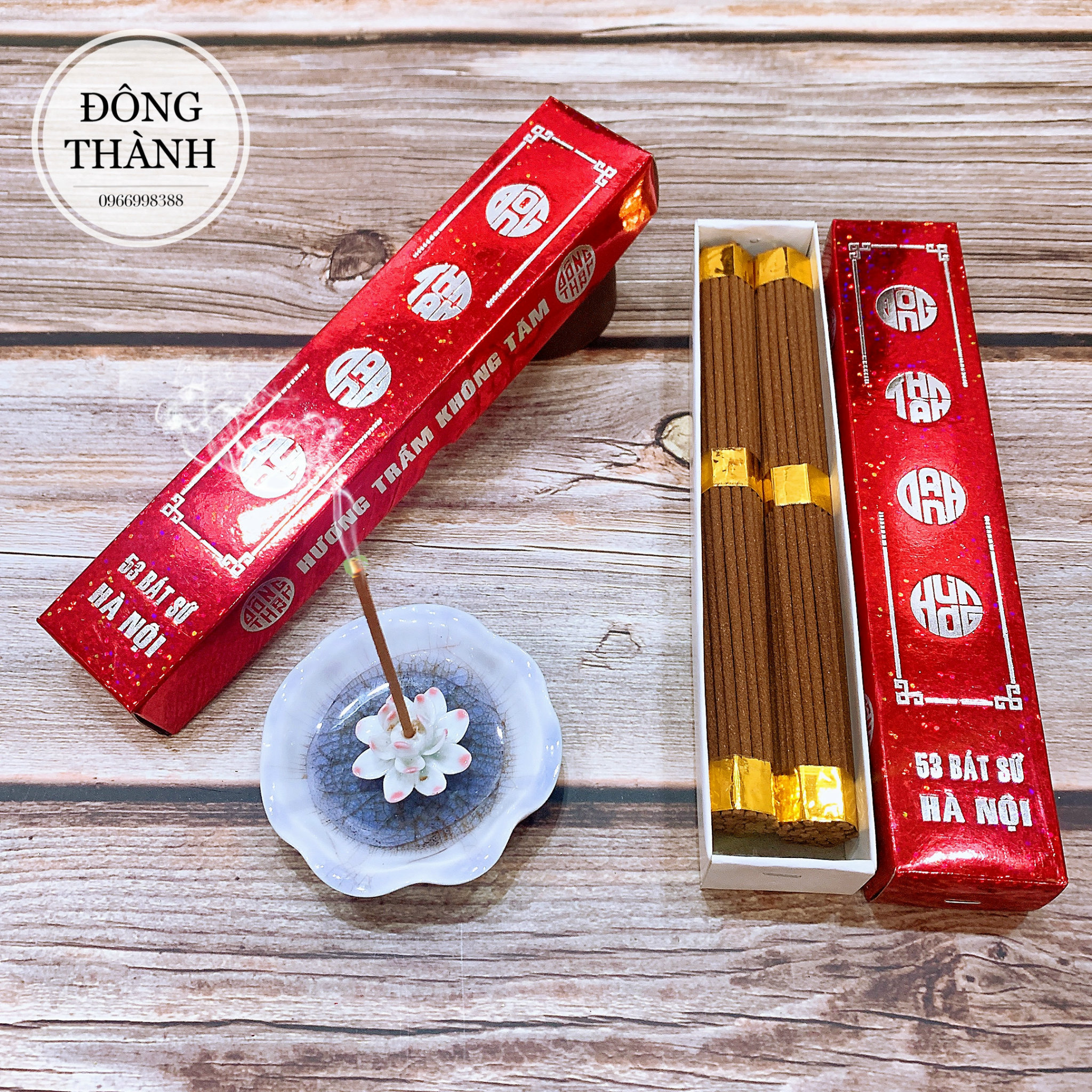 Hương nén không tăm hộp đỏ 35 - Đông Thành