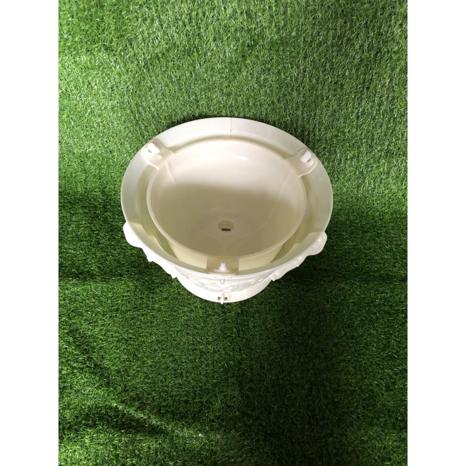 Khuôn chậu cảnh tròn ABS đường kính 32cm nhựa ABS có lòng trong