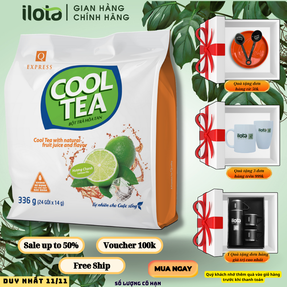 Trà chanh hoà tan trà uống liền hương vị chanh Trần Quang