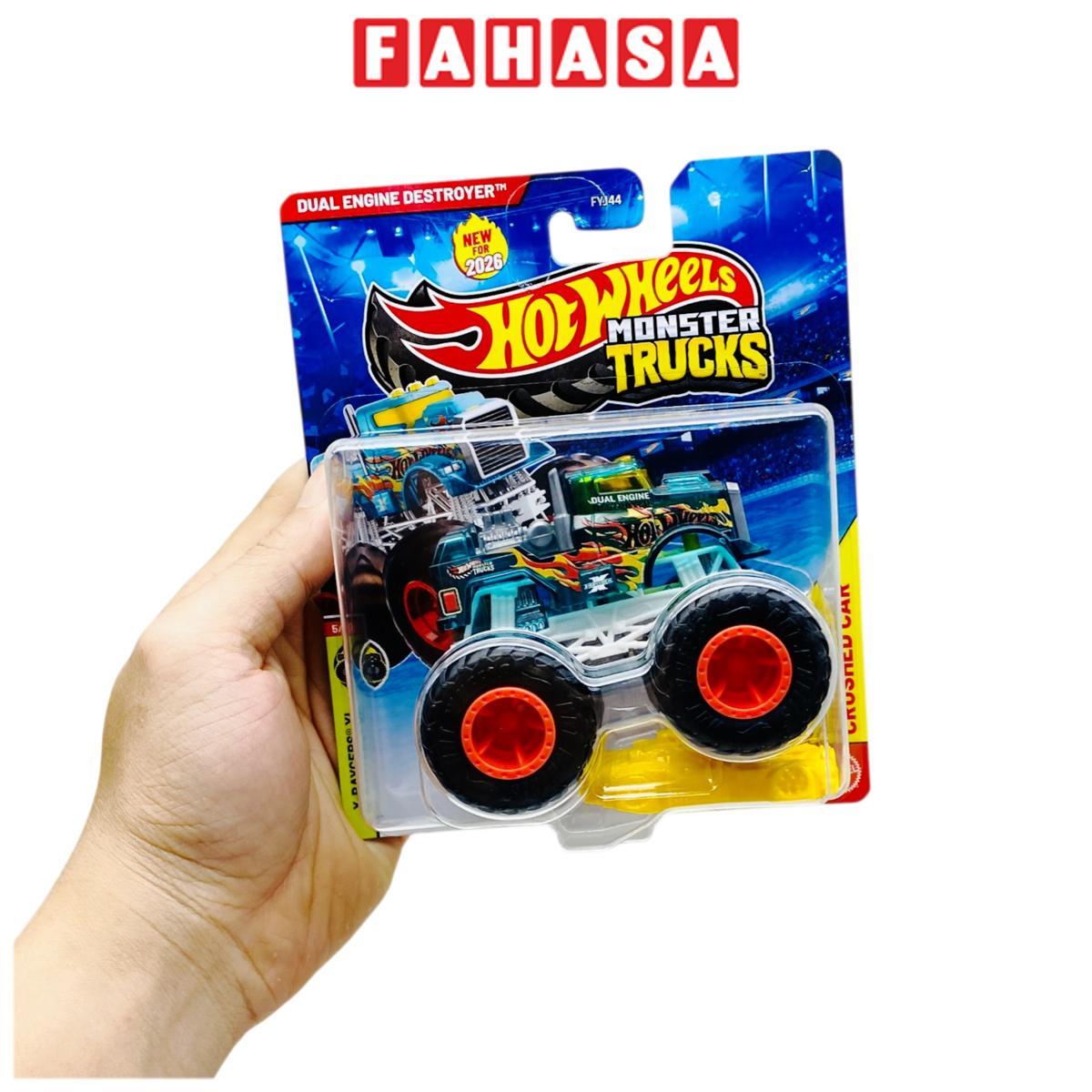 Đồ Chơi Mô Hình Siêu Xe Tải Quái Vật Monster Trucks - Hot Wheels FYJ44 - X-Raycers XL