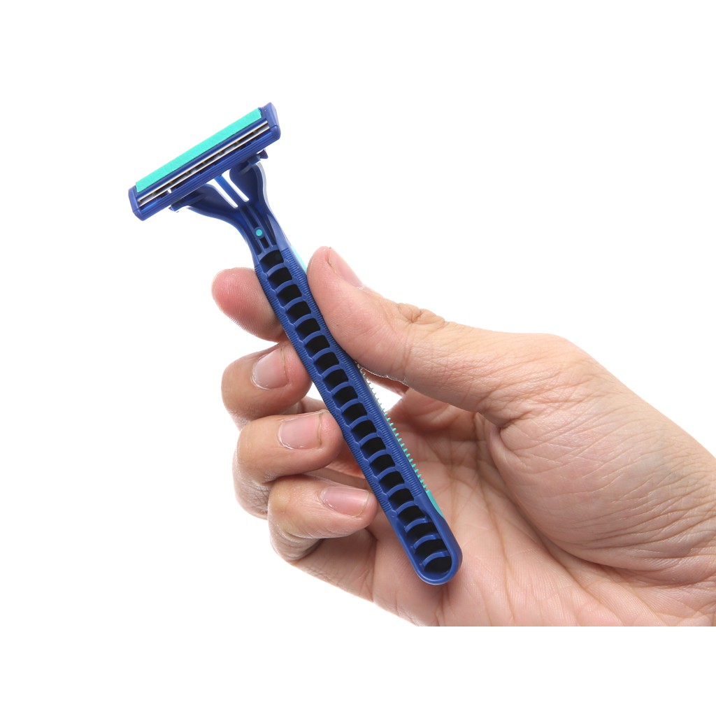 Dao cạo râu Gillette Blue 2 Plus Cán xanh - Dao cạo Gillette Blue II Plus Gói 5 Tặng 1