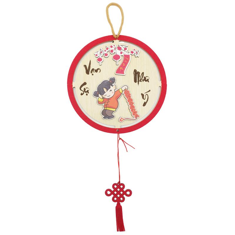 Bảng Gỗ Treo Tường Trang Trí Tết - Bách Mộc T11 - Vạn Sự Như Ý