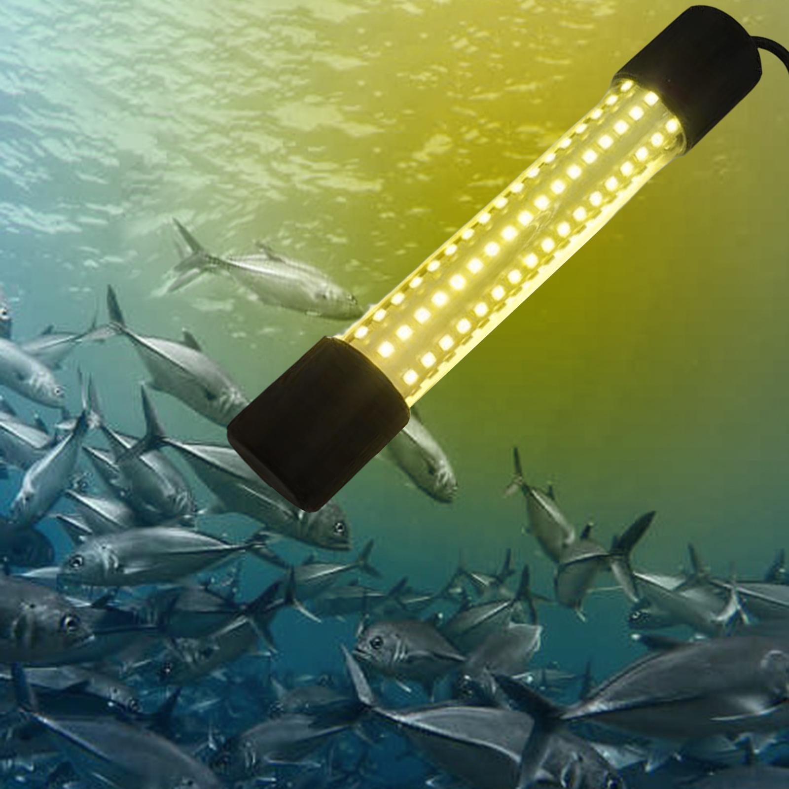 Aluminum LED Submersible Fishing Light Underwater Lamp Night Fishing