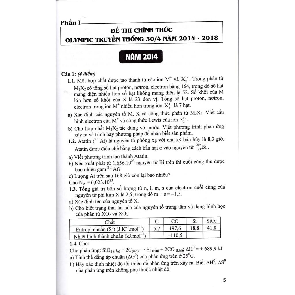Sách - Tổng tập đề thi Olympic 30 tháng 4 Hóa học 11