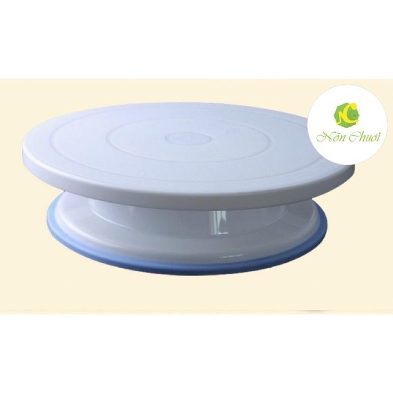 Bàn Xoay Bánh Kem Nhựa Cao Cấp Chống Trượt đế Silicon ( 28cm Có Hộp)