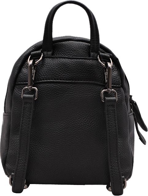 Ba lô thời trang nữ da bò thật cao cấp màu đen ET819